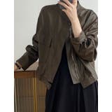 絶妙なサイズ感。PUエコレザーノーカラージャケット | Doula Doula | 詳細画像16
