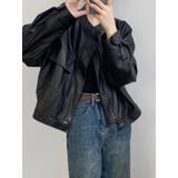 絶妙なサイズ感。PUエコレザーノーカラージャケット | Doula Doula | 詳細画像22