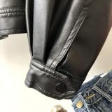 絶妙なサイズ感。PUエコレザーノーカラージャケット | Doula Doula | 詳細画像34