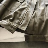 絶妙なサイズ感。PUエコレザーノーカラージャケット | Doula Doula | 詳細画像38