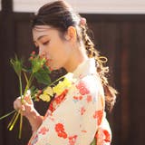 華やかな古典柄。浴衣セット 和風花柄 オレンジ | Girly Doll | 詳細画像11 