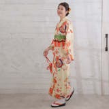 華やかな古典柄。浴衣セット 和風花柄 オレンジ | Girly Doll | 詳細画像14 