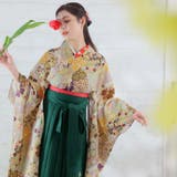 大正ロマンなデザイン。袴セット 和風花柄 緑色 | Doula Doula | 詳細画像6