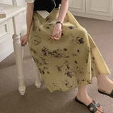 大人可愛い花柄。フレアシフォンロングスカート | Girly Doll | 詳細画像6