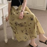 大人可愛い花柄。フレアシフォンロングスカート | Girly Doll | 詳細画像9