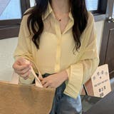イエロー | 爽やかなシアー素材。シースルーカラーシャツ | Doula Doula