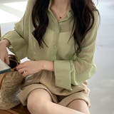 爽やかなシアー素材。シースルーカラーシャツ | Doula Doula | 詳細画像2