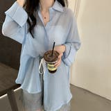 爽やかなシアー素材。シースルーカラーシャツ | Doula Doula | 詳細画像8