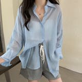 爽やかなシアー素材。シースルーカラーシャツ | Doula Doula | 詳細画像9