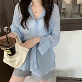 爽やかなシアー素材。シースルーカラーシャツ | Doula Doula | 詳細画像11