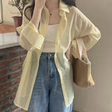 爽やかなシアー素材。シースルーカラーシャツ | Doula Doula | 詳細画像16