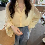 爽やかなシアー素材。シースルーカラーシャツ | Doula Doula | 詳細画像19