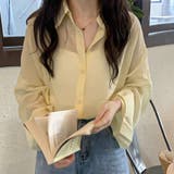 爽やかなシアー素材。シースルーカラーシャツ | Doula Doula | 詳細画像21