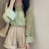 爽やかなシアー素材。シースルーカラーシャツ | Doula Doula | 詳細画像24