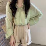 爽やかなシアー素材。シースルーカラーシャツ | Doula Doula | 詳細画像25