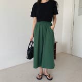 大人のラフ感。ウエストゴムフレアガウチョパンツ クロップドパンツ | Doula Doula | 詳細画像10