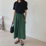 大人のラフ感。ウエストゴムフレアガウチョパンツ クロップドパンツ | Doula Doula | 詳細画像13