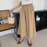 大人のラフ感。ウエストゴムフレアガウチョパンツ クロップドパンツ | Doula Doula | 詳細画像18
