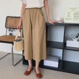大人のラフ感。ウエストゴムフレアガウチョパンツ クロップドパンツ | Doula Doula | 詳細画像23