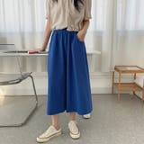 大人のラフ感。ウエストゴムフレアガウチョパンツ クロップドパンツ | Doula Doula | 詳細画像26