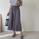 大人のラフ感。ウエストゴムフレアガウチョパンツ クロップドパンツ | Doula Doula | 詳細画像31
