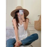 韓国っぽガーリー。コットンフリルキャミソール | Girly Doll | 詳細画像1