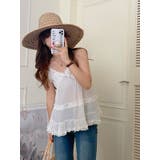 韓国っぽガーリー。コットンフリルキャミソール | Girly Doll | 詳細画像9