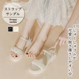 クシュっと感が可愛い。ストラップサンダル | Girly Doll | 詳細画像1