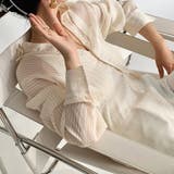 ベージュ | さりげないストライプにきゅん。シアーストライプシャツ | Girly Doll