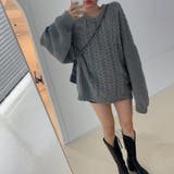ケーブルオーバーニットセーター | Girly Doll | 詳細画像25 