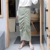 シャーリングギャザースカート【韓国ファッション】【春夏新商品】 | Doula Doula | 詳細画像5 