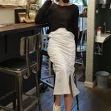 シャーリングギャザースカート【韓国ファッション】【春夏新商品】 | Doula Doula | 詳細画像8 