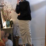 シャーリングギャザースカート【韓国ファッション】【春夏新商品】 | Doula Doula | 詳細画像14 