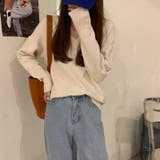 Vネックリブニット【韓国ファッション】 | Girly Doll | 詳細画像10 