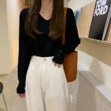 Vネックリブニット【韓国ファッション】 | Girly Doll | 詳細画像21 