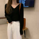 Vネックリブニット【韓国ファッション】 | Girly Doll | 詳細画像25 