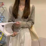 Vネックリブニット【韓国ファッション】 | Girly Doll | 詳細画像38 