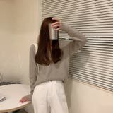 Vネックリブニット【韓国ファッション】 | Girly Doll | 詳細画像41 