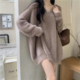 Vネックシャギーニットワンピース | Girly Doll | 詳細画像6