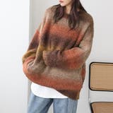 キャメル | グラデーションカラーニットセーター【韓国ファッション】 | Doula Doula