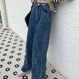 ハイウエストワイドデニムパンツ【韓国ファッション】【春夏新商品】 | Girly Doll | 詳細画像7 