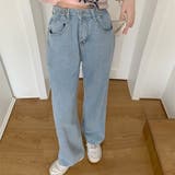 ハイウエストワイドデニムパンツ【韓国ファッション】【春夏新商品】 | Girly Doll | 詳細画像16 