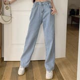ハイウエストワイドデニムパンツ【韓国ファッション】【春夏新商品】 | Girly Doll | 詳細画像17 