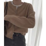キャメル | ニットカーディガン【韓国ファッション】 | Girly Doll