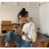 バックロゴビッグシルエットTシャツ【韓国ファッション】 | Girly Doll | 詳細画像4 