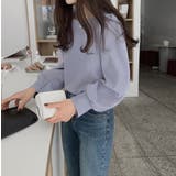 タック長袖ブラウス【韓国ファッション】 | Doula Doula | 詳細画像6 
