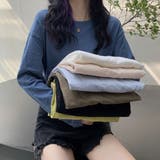 スラブコットンロングTシャツ【韓国ファッション】 | Doula Doula | 詳細画像2