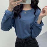 スラブコットンロングTシャツ【韓国ファッション】 | Doula Doula | 詳細画像6
