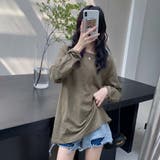 スラブコットンロングTシャツ【韓国ファッション】 | Doula Doula | 詳細画像9