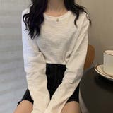 スラブコットンロングTシャツ【韓国ファッション】 | Doula Doula | 詳細画像11